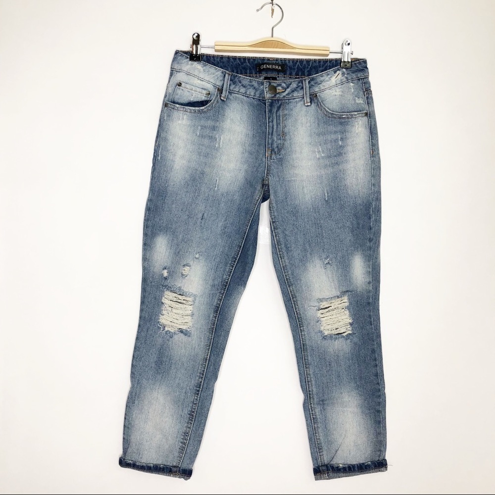Generra Cropped Distressed Jeans - Size‎ 5